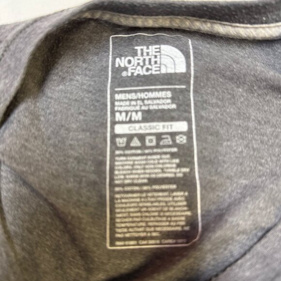 The North Face Men’s Long Sleeve Logo Shirt Gray Size M Classic Fit EUC - Picture 3 of 7